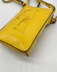Tory Burch Yellow Leather Miller Nano Crossbody Bag