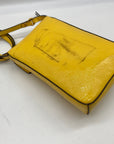 Tory Burch Yellow Leather Miller Nano Crossbody Bag