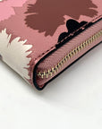 Kate Spade Briar Lane Gala Pink Floral Pebbled Leather Neda Wallet