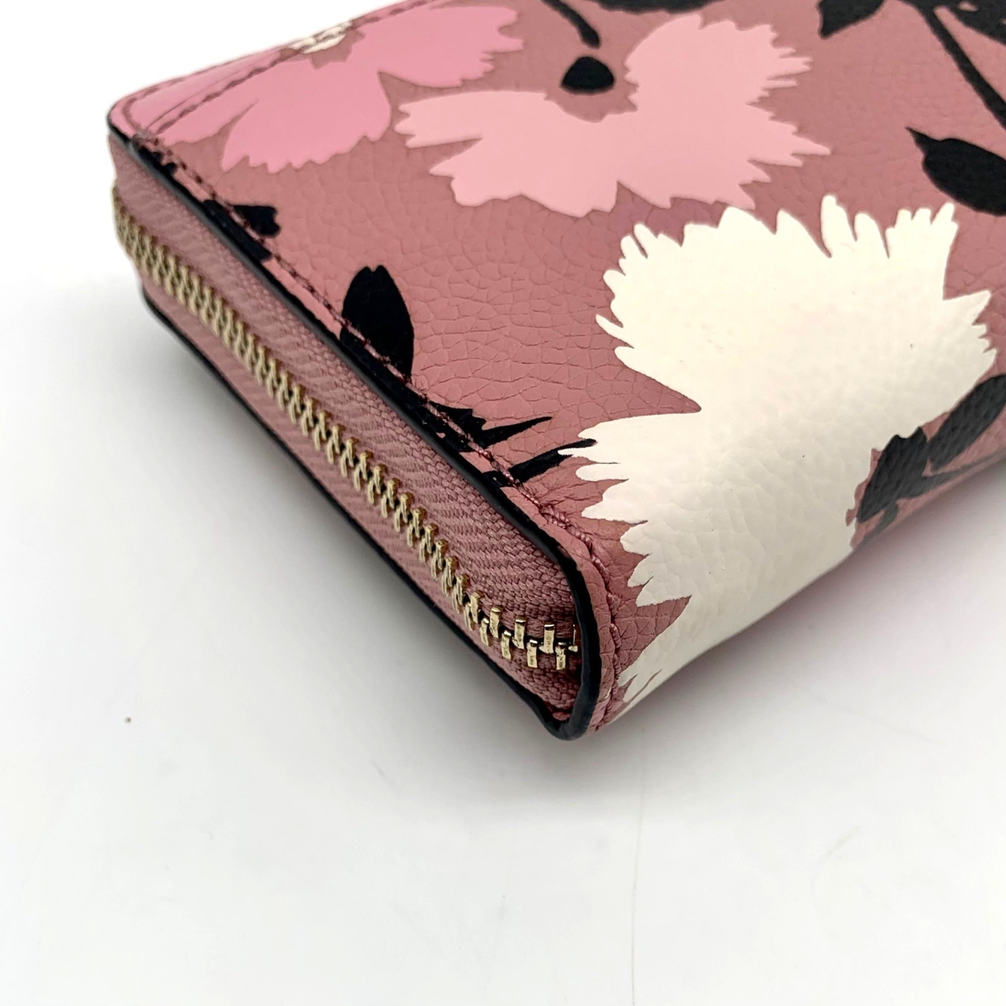 Kate Spade Briar Lane Gala Pink Floral Pebbled Leather Neda Wallet