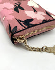 Kate Spade Briar Lane Gala Pink Floral Pebbled Leather Neda Wallet