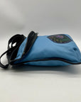 Turtle Ridge Blue Leather Crossbody Bag