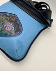 Turtle Ridge Blue Leather Crossbody Bag