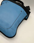 Turtle Ridge Blue Leather Crossbody Bag