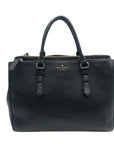 Kate Spade Black Pebbled Leather Leighann Mulberry Street Convertible Satchel