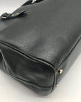 Kate Spade Black Pebbled Leather Leighann Mulberry Street Convertible Satchel