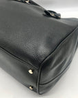 Kate Spade Black Pebbled Leather Leighann Mulberry Street Convertible Satchel