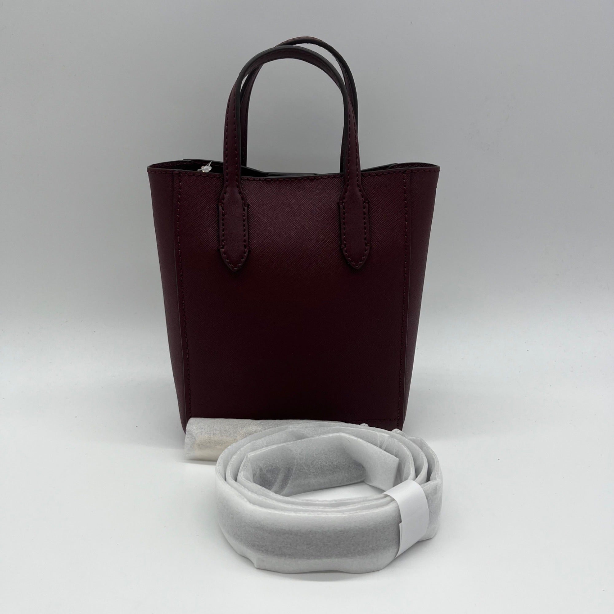 Michael Kors Burgundy Saffiano Leather Crossbody Bag