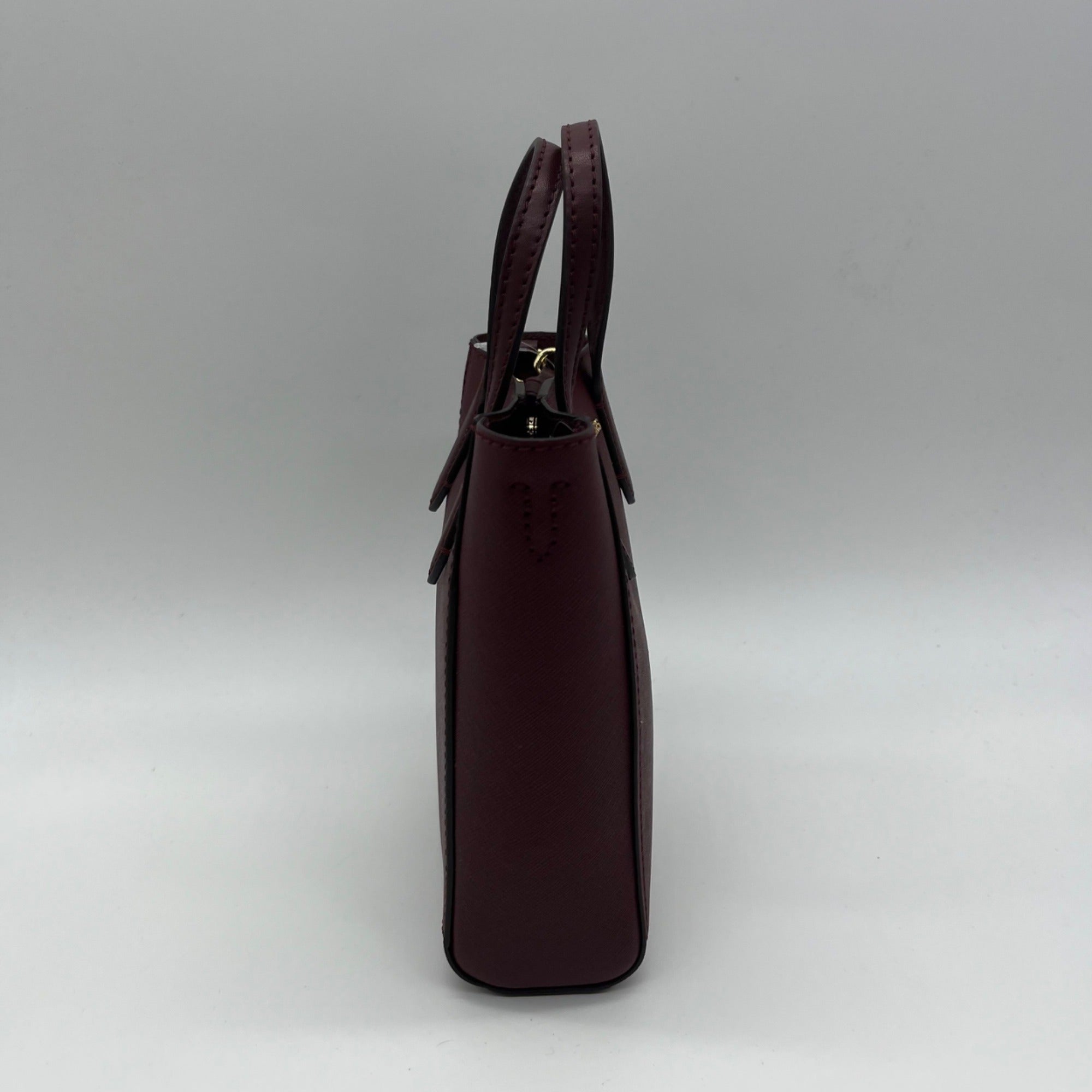 Michael Kors Burgundy Saffiano Leather Crossbody Bag