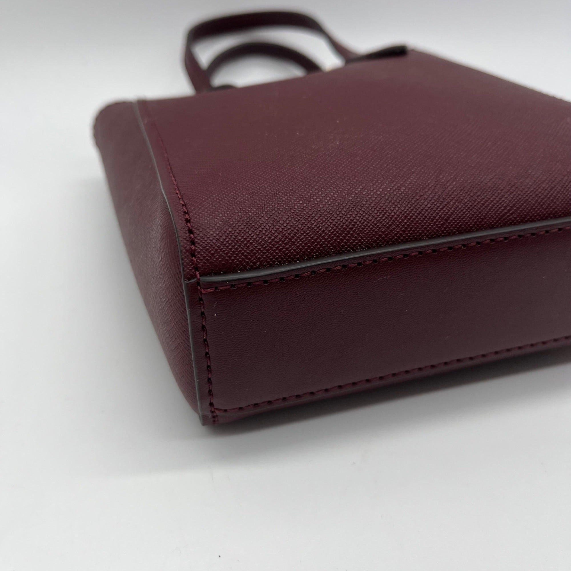 Michael Kors Burgundy Saffiano Leather Crossbody Bag