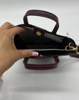 Michael Kors Burgundy Saffiano Leather Crossbody Bag