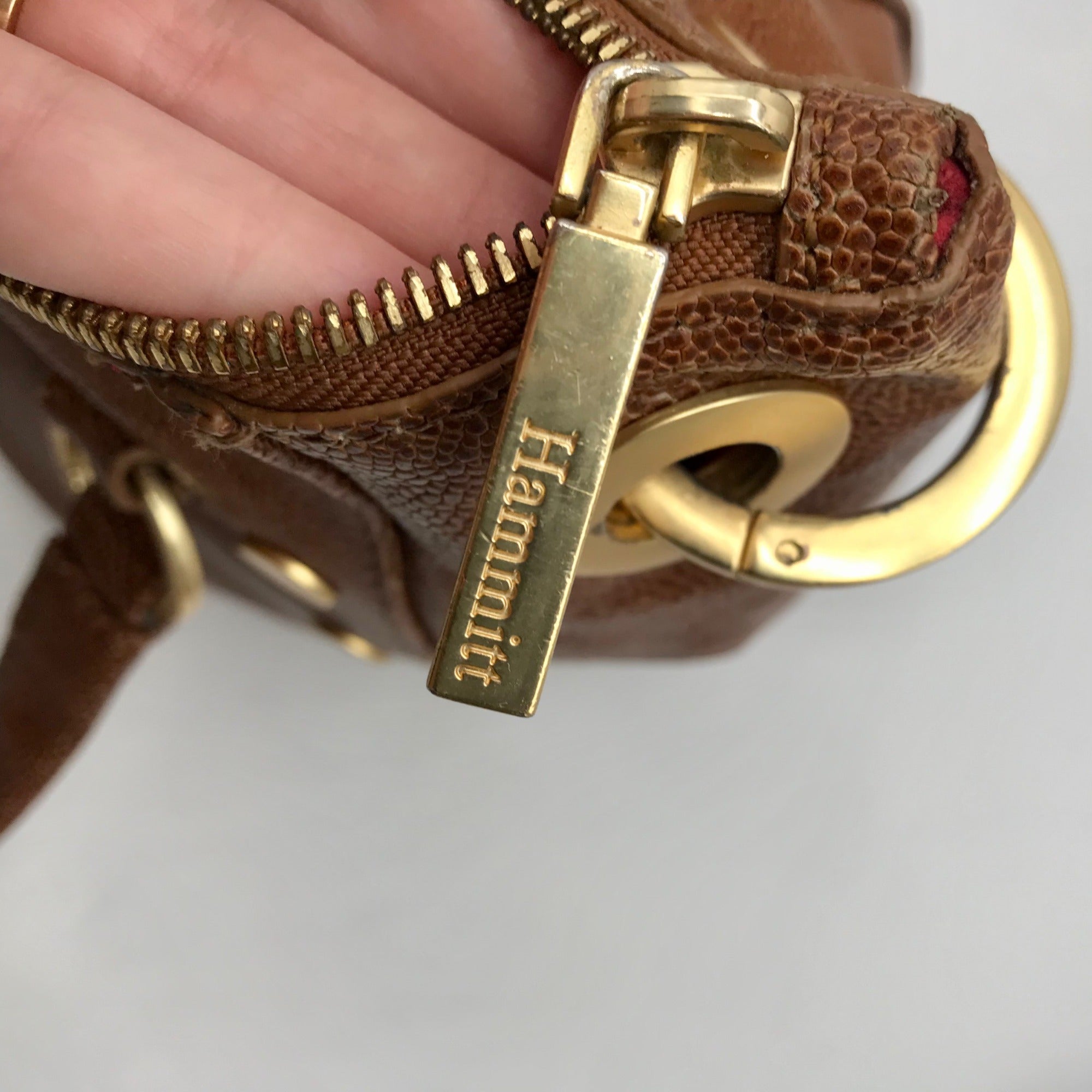 Hammitt Mahogany Leather Medium Daniel Convertible Crossbody Bag