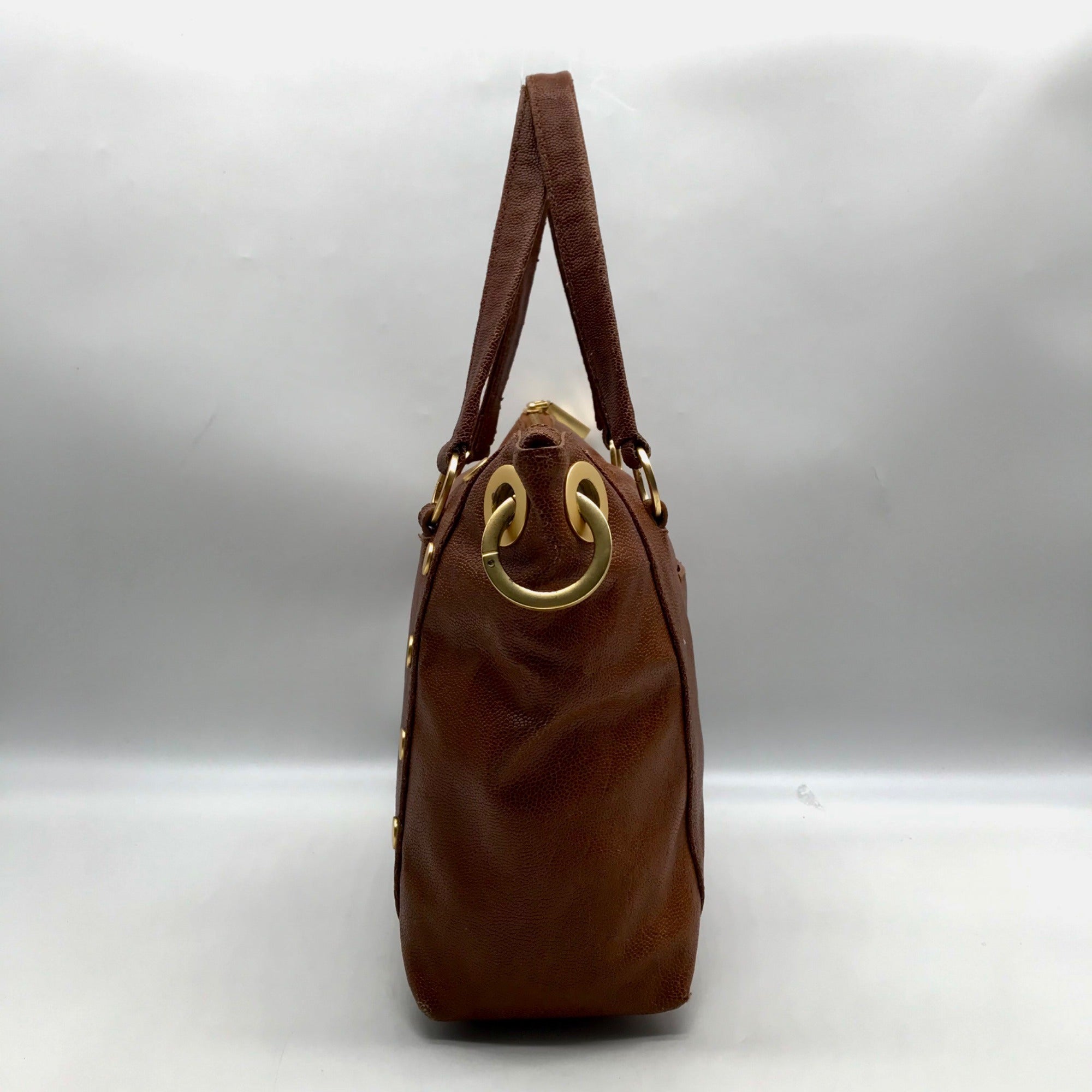 Hammitt Mahogany Leather Medium Daniel Convertible Crossbody Bag