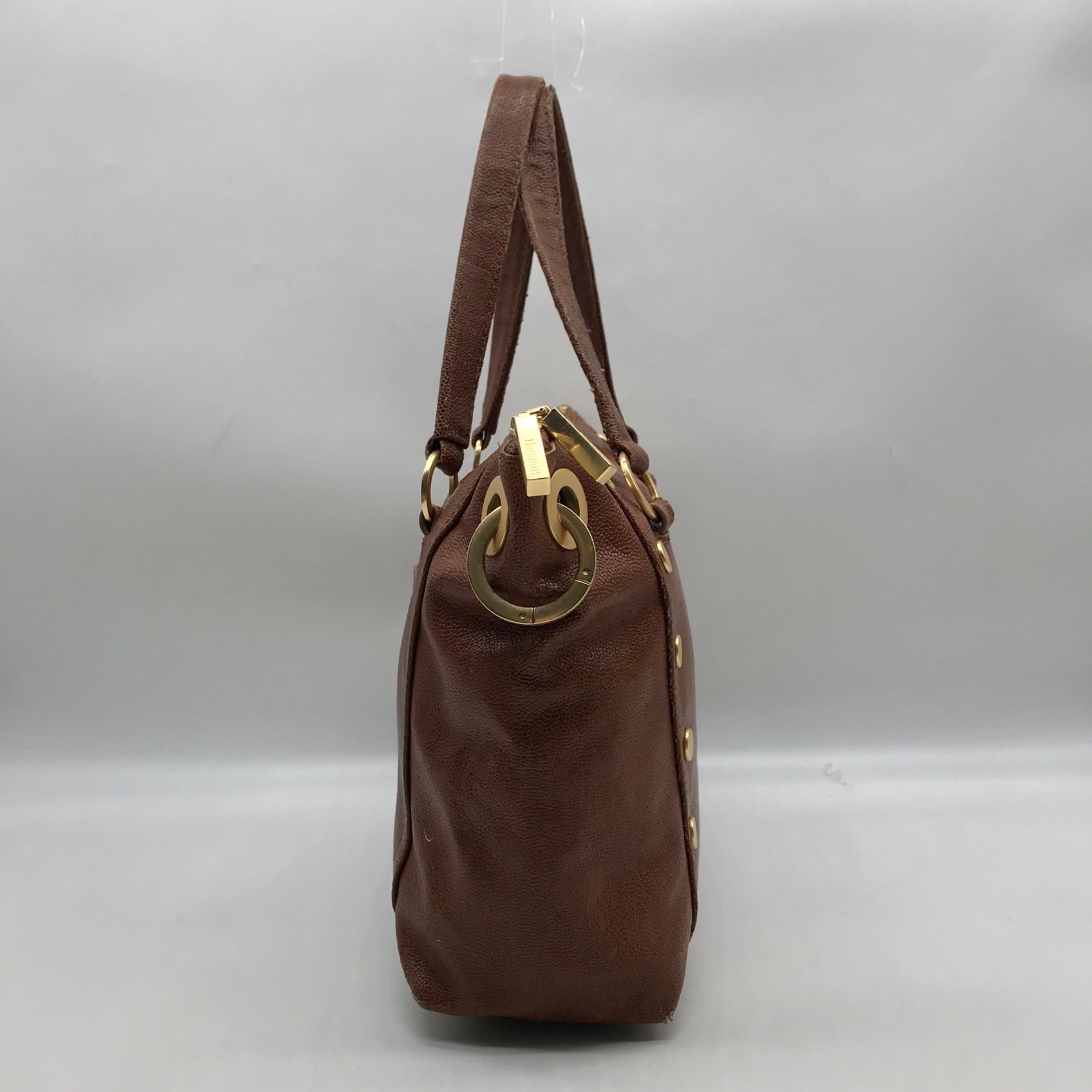 Hammitt Mahogany Leather Medium Daniel Convertible Crossbody Bag