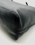 Michael Kors Black Saffiano Leather Jet Set Tote