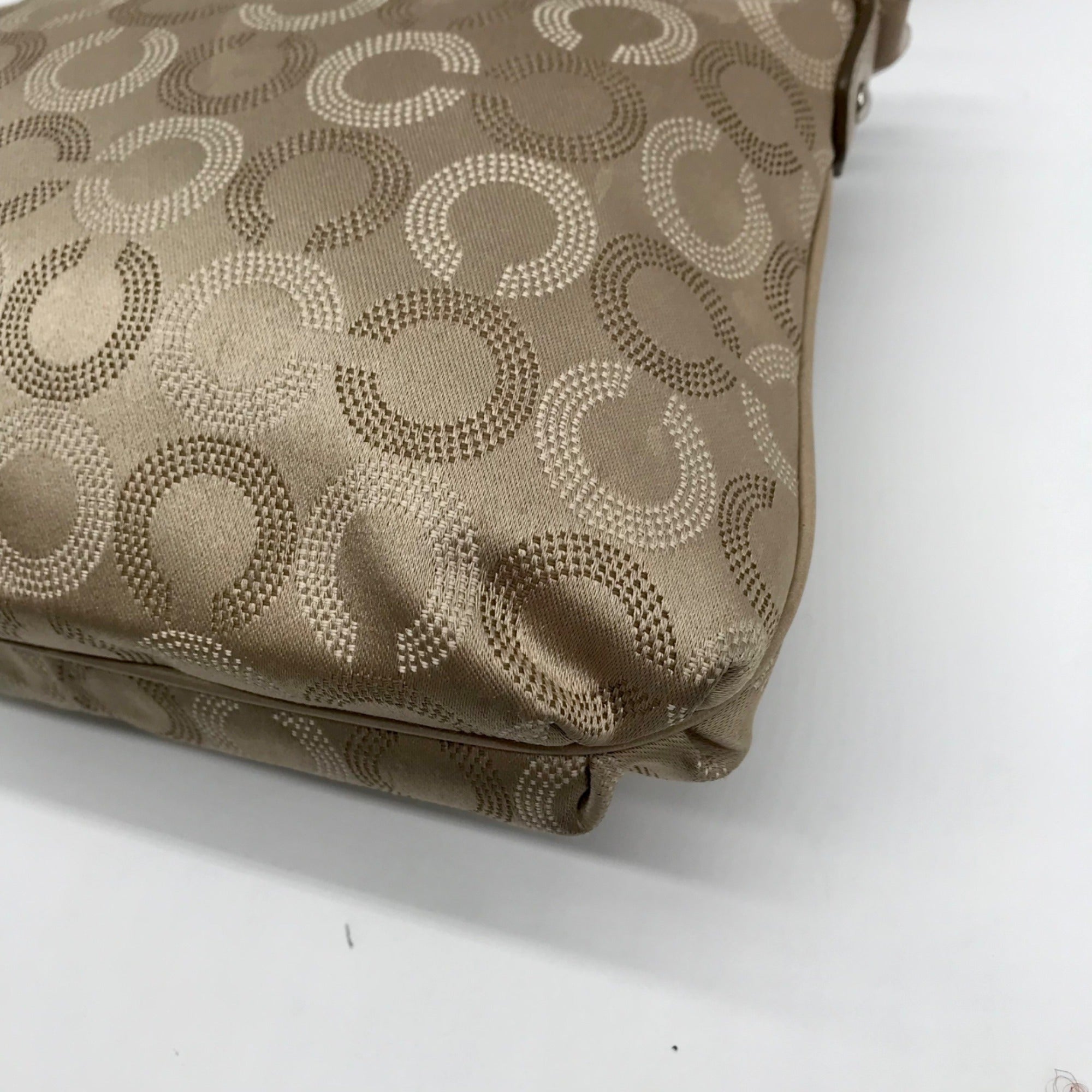 Coach Beige Madison Optical Art Crossbody Bag