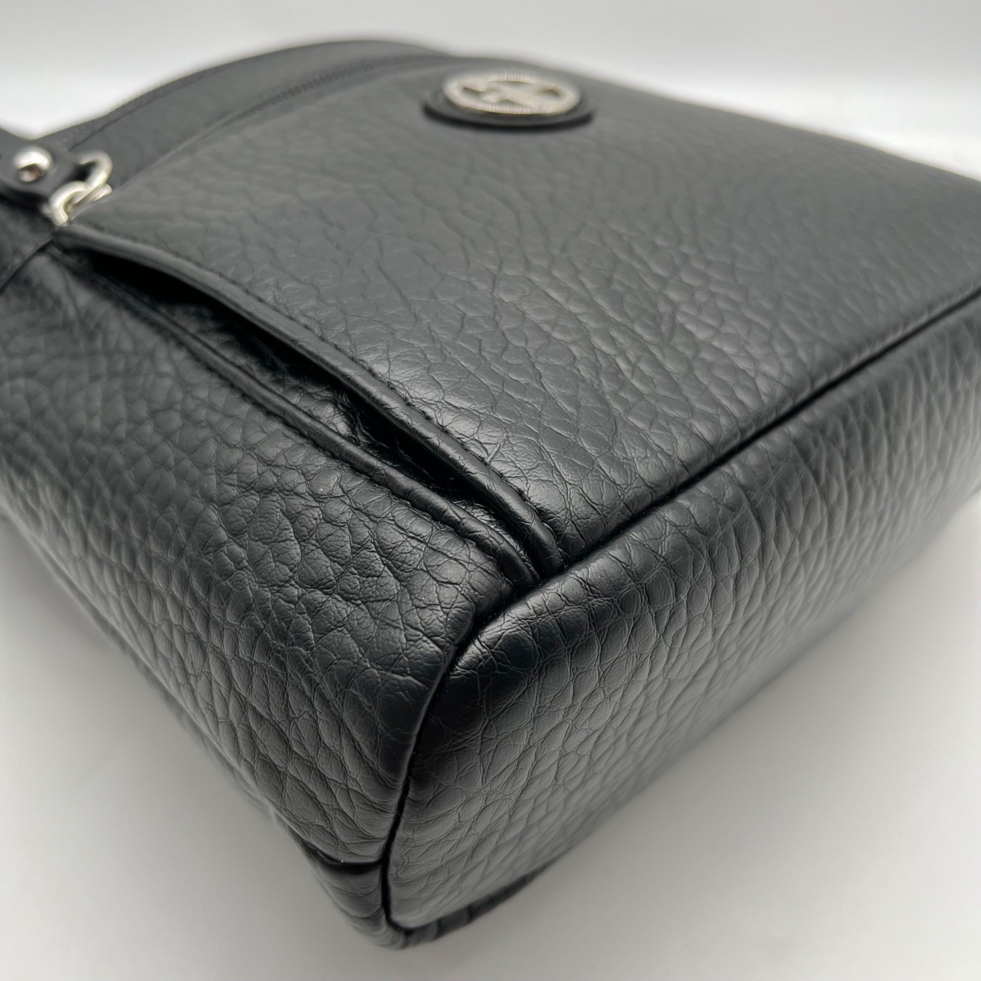 Giani Bernini Black Three Pocket Crossbody Bag
