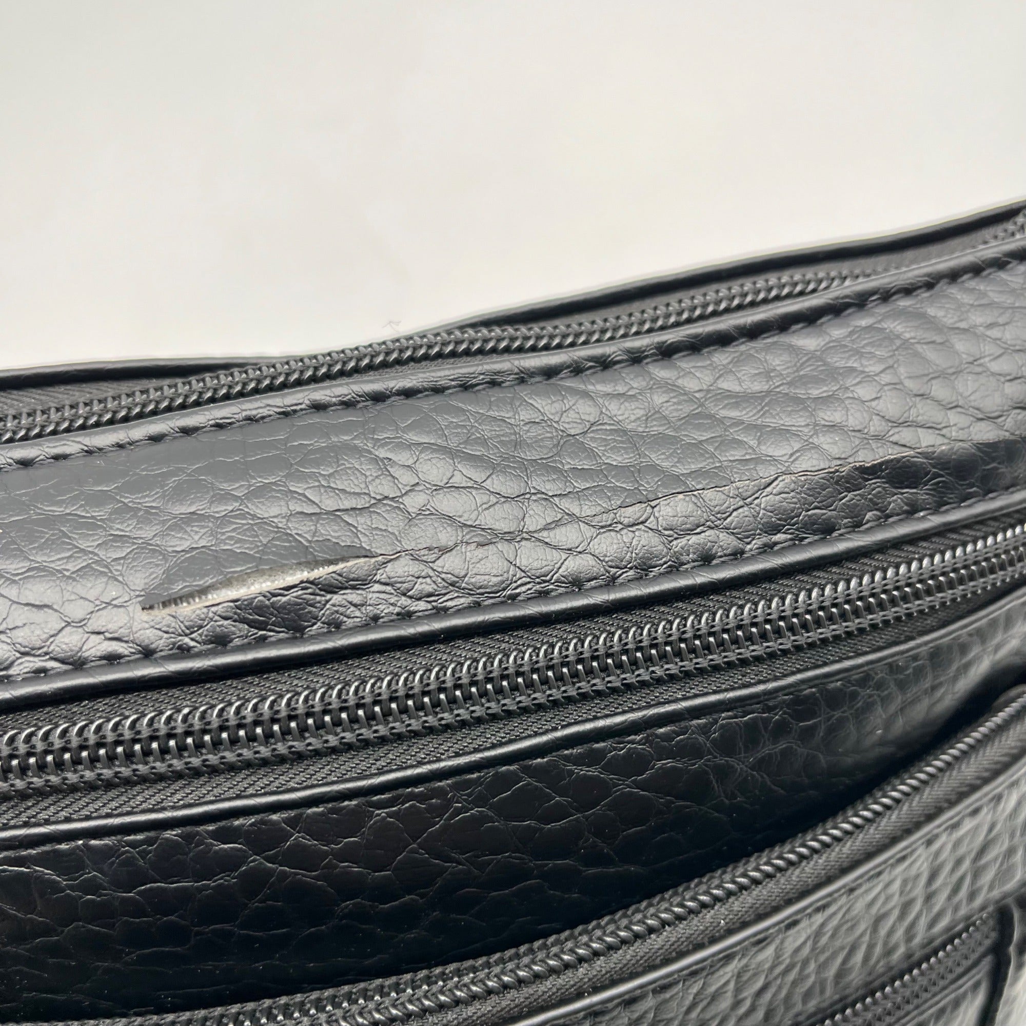 Giani Bernini Black Three Pocket Crossbody Bag
