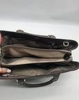 Michael Kors Dark Grey Saffiano Leather Savannah Satchel Bag