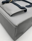 Like Dreams Navy Veda Two-Tone Buckle Medium Satchel Bag