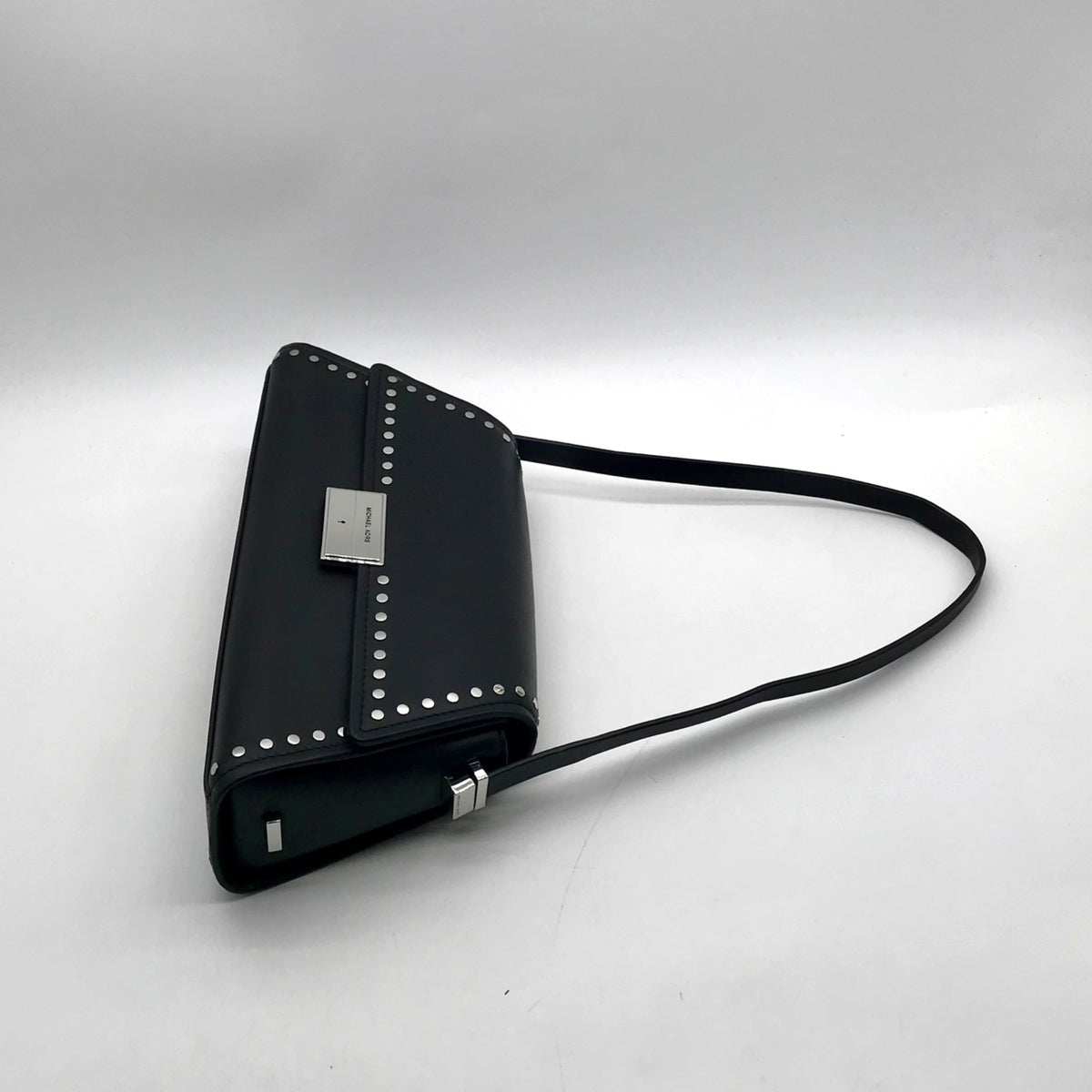 Michael Kors Black Leather Ludlow Convertible Shoulder Bag