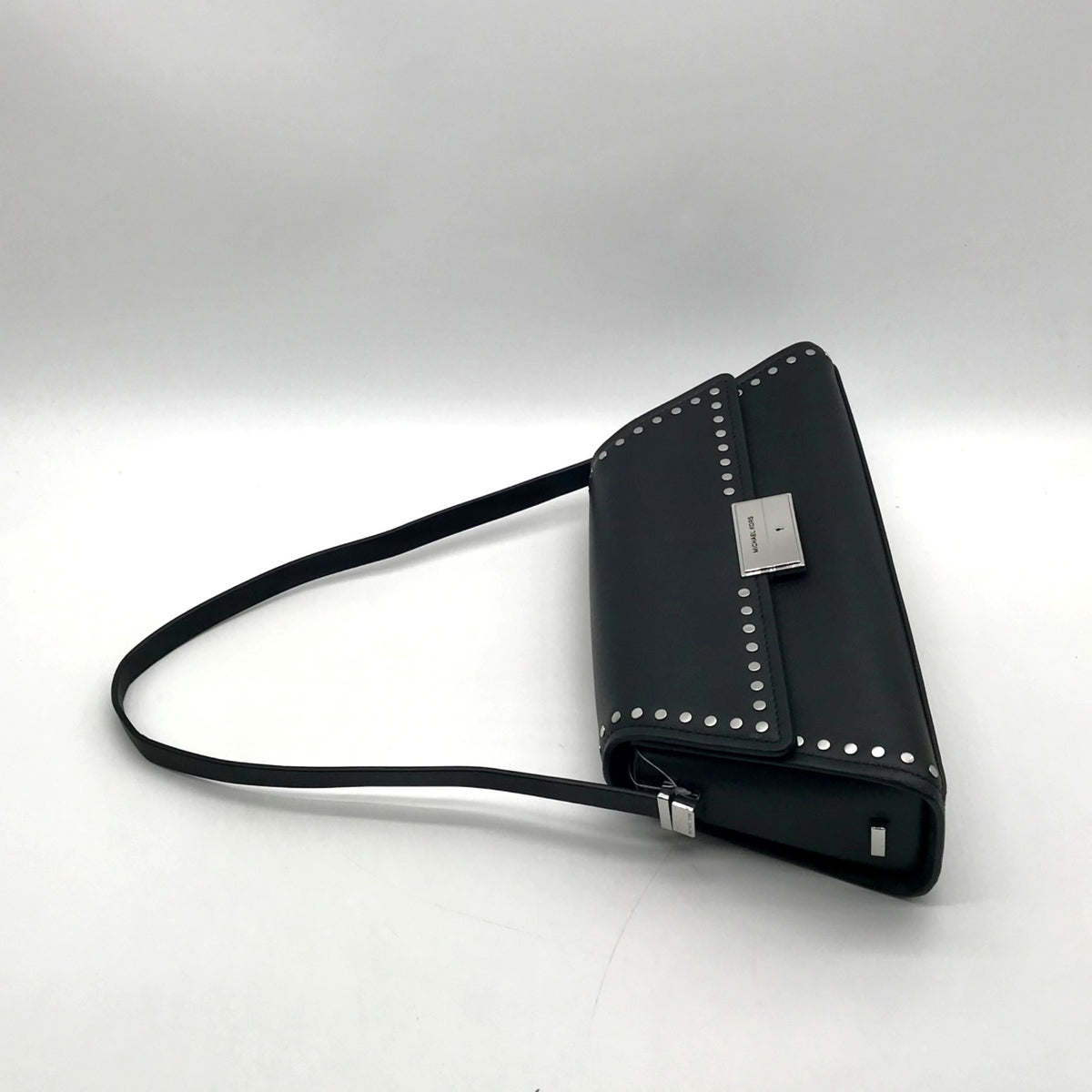 Michael Kors Black Leather Ludlow Convertible Shoulder Bag