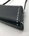 Michael Kors Black Leather Ludlow Convertible Shoulder Bag