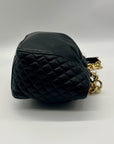 I.N.C. International Concepts Black Faux Leather Kemah Chain Medium Satchel