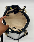 I.N.C. International Concepts Black Faux Leather Kemah Chain Medium Satchel