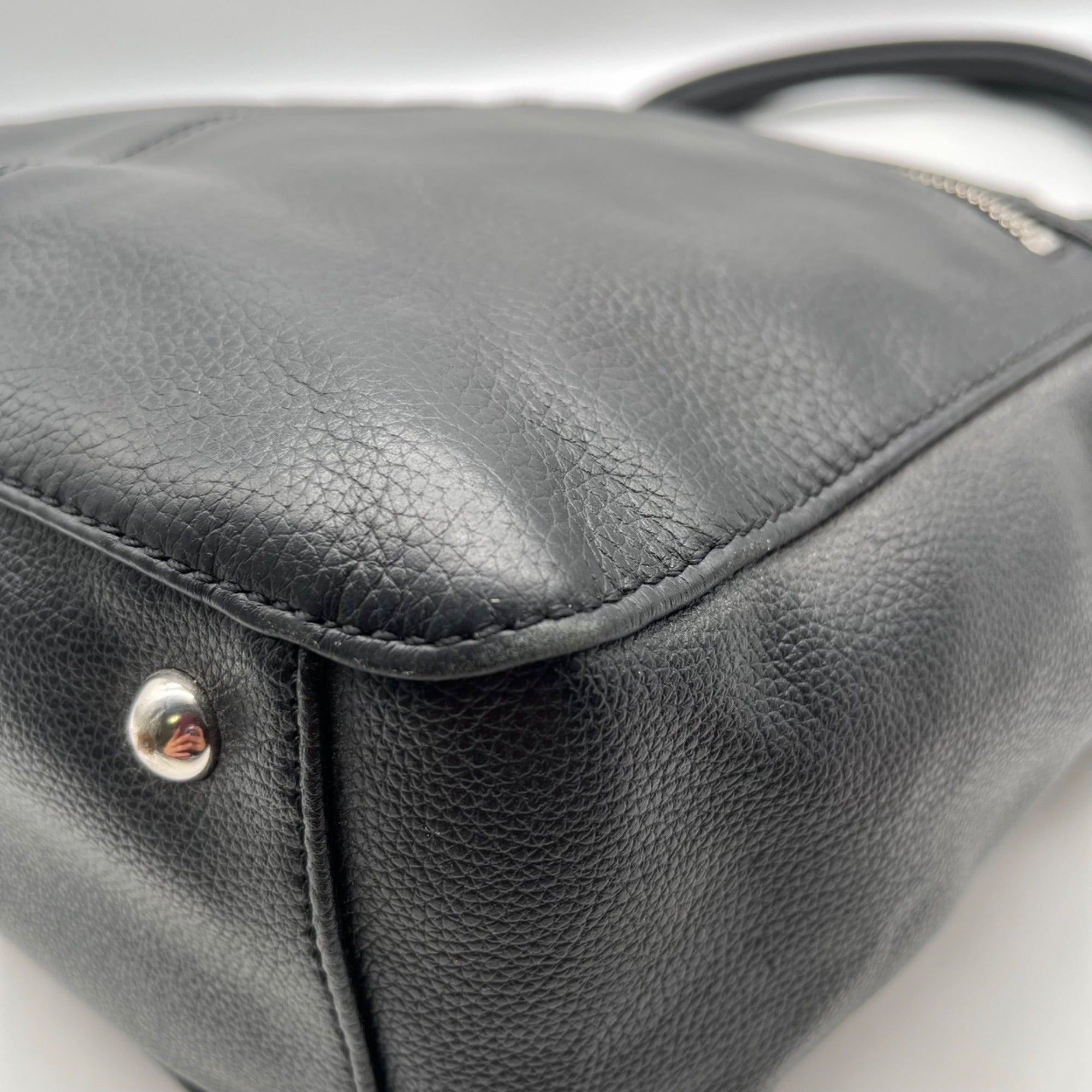 Tignanello Black Leather Shoulder Bag
