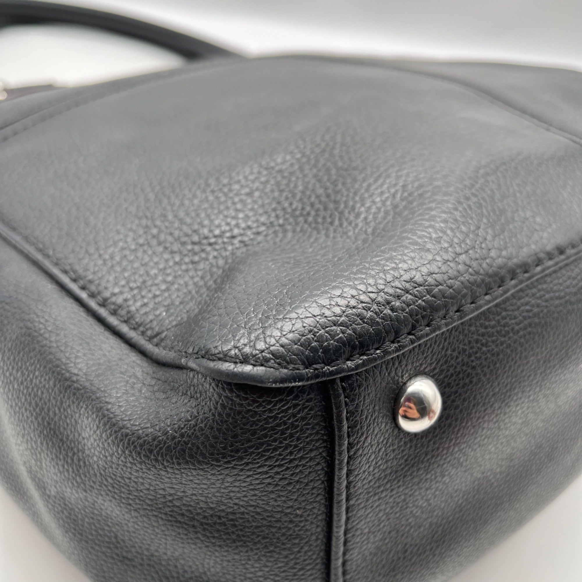 Tignanello Black Leather Shoulder Bag