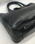 Kate Spade Black Pebbled Leather Primrose Hill Goldie Satchel Bag