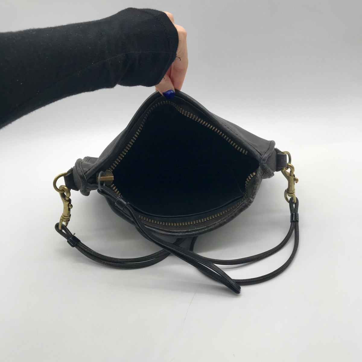 Coach Black Genuine Leather Station Bag 7534