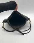 Coach Black Genuine Leather Station Bag 7534
