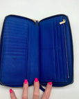 Tory Burch Royal Blue Robinson Continental Wallet