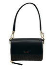 Calvin Klein Multicolor Faux Leather Signature Flap Millie Shoulder Bag