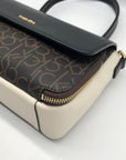 Calvin Klein Multicolor Faux Leather Signature Flap Millie Shoulder Bag