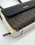 Calvin Klein Multicolor Faux Leather Signature Flap Millie Shoulder Bag