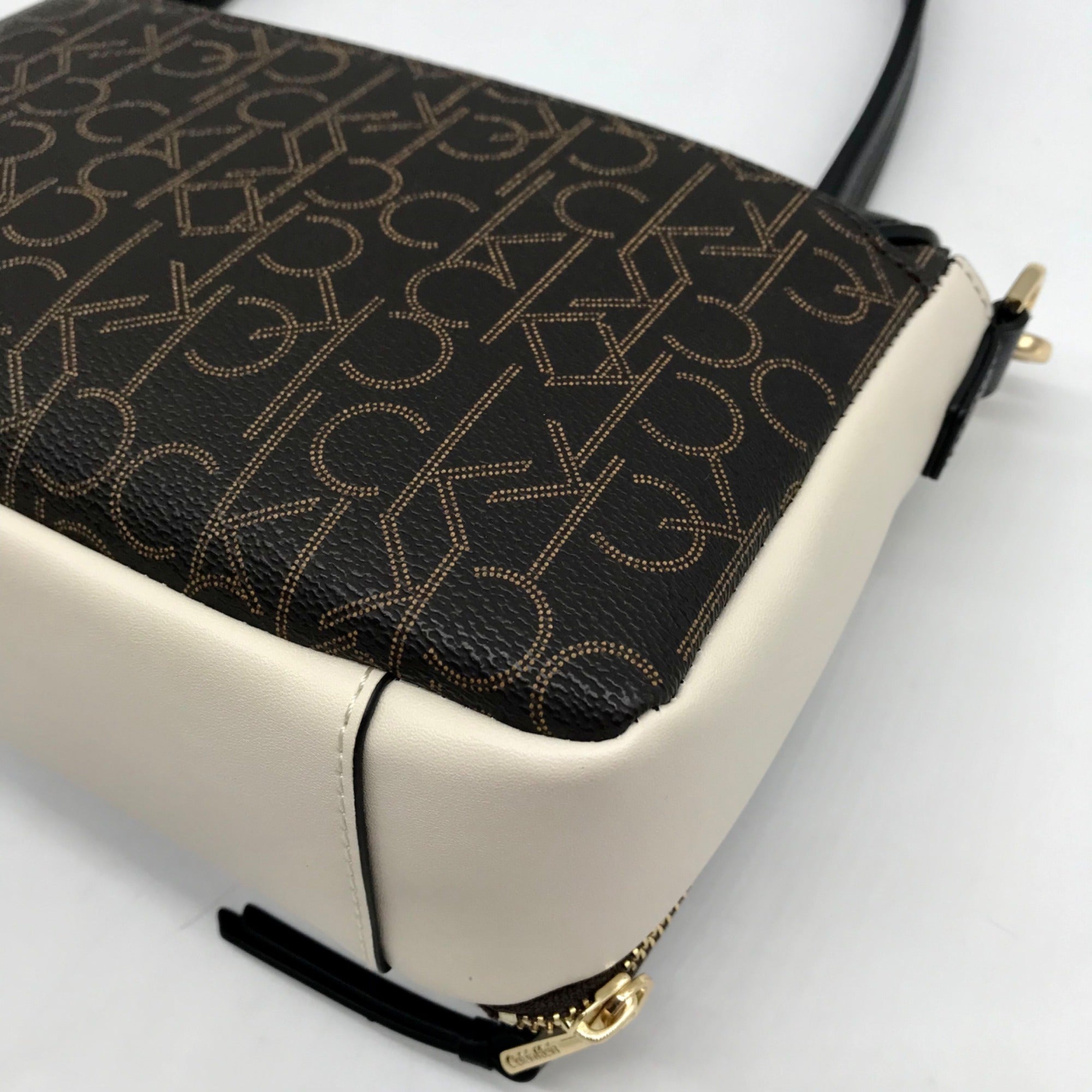 Calvin Klein Multicolor Faux Leather Signature Flap Millie Shoulder Bag