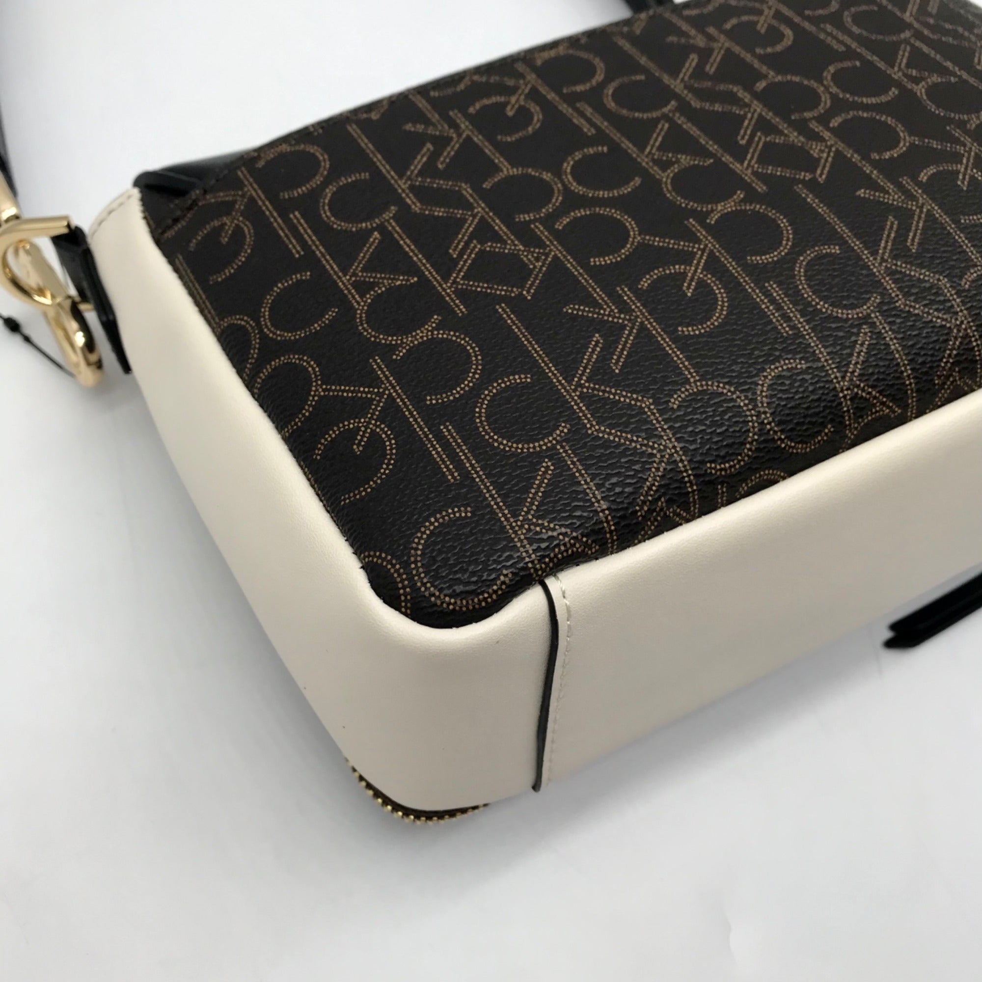 Calvin Klein Multicolor Faux Leather Signature Flap Millie Shoulder Bag