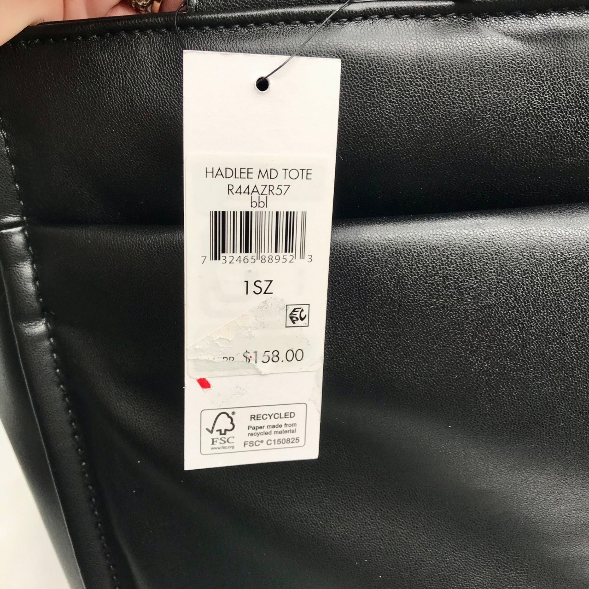 DKNY Black Hadlee Convertible Tote Bag