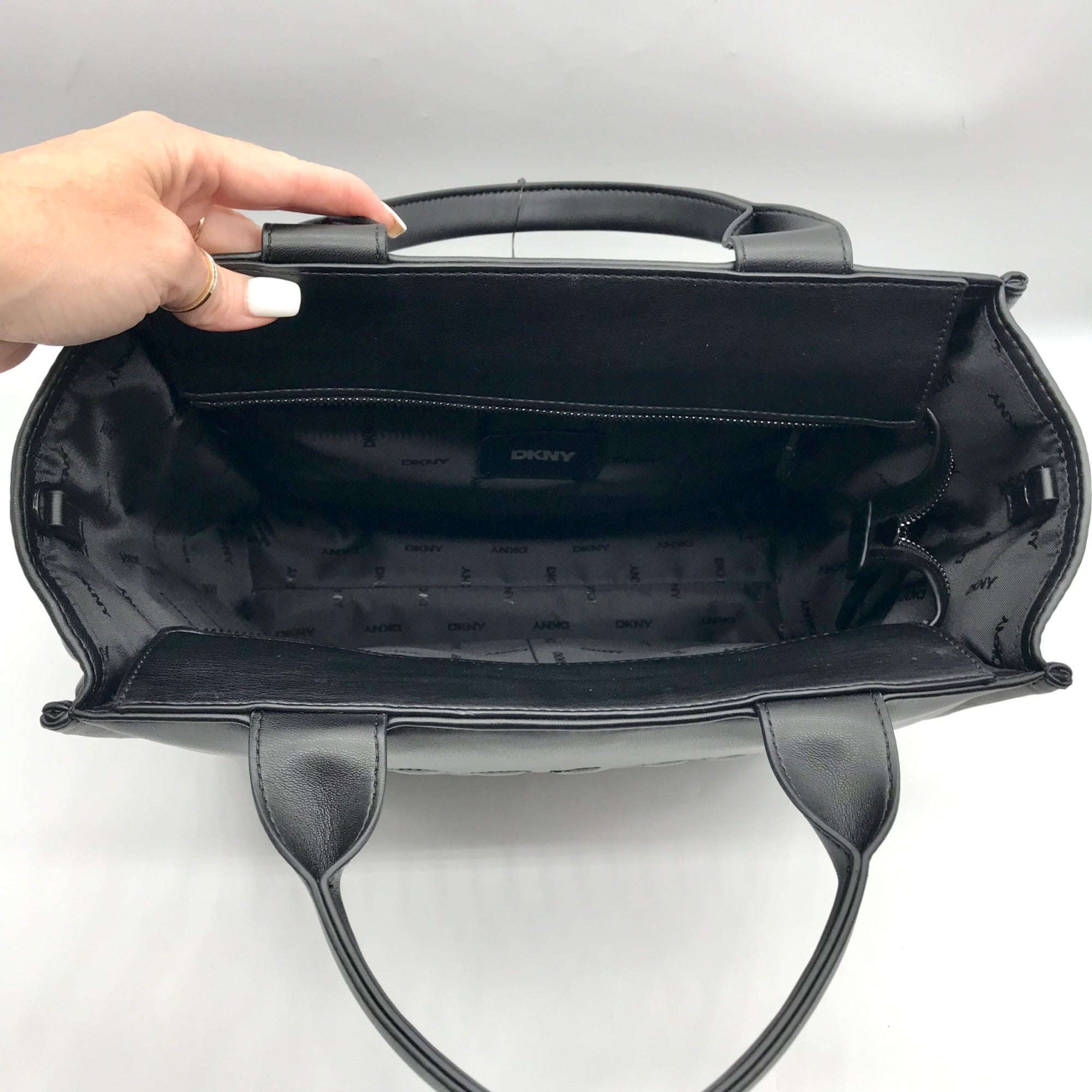 DKNY Black Hadlee Convertible Tote Bag