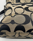 Coach Signature Stripe Fold over Tote Bag F23304