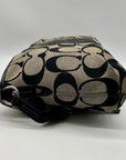 Coach Signature Stripe Fold over Tote Bag F23304