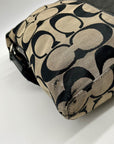 Coach Signature Stripe Fold over Tote Bag F23304