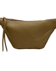 MMS Brown Leather Crossbody Bag