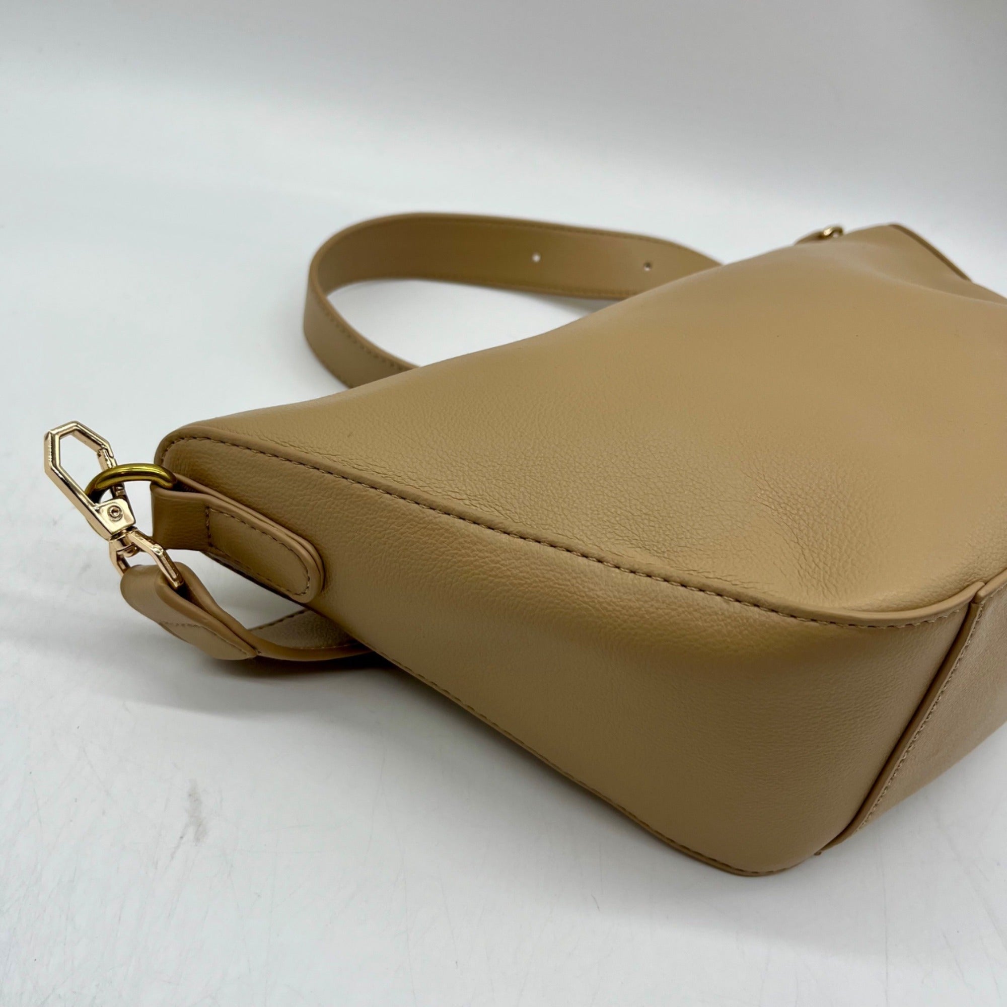 MMS Brown Leather Crossbody Bag