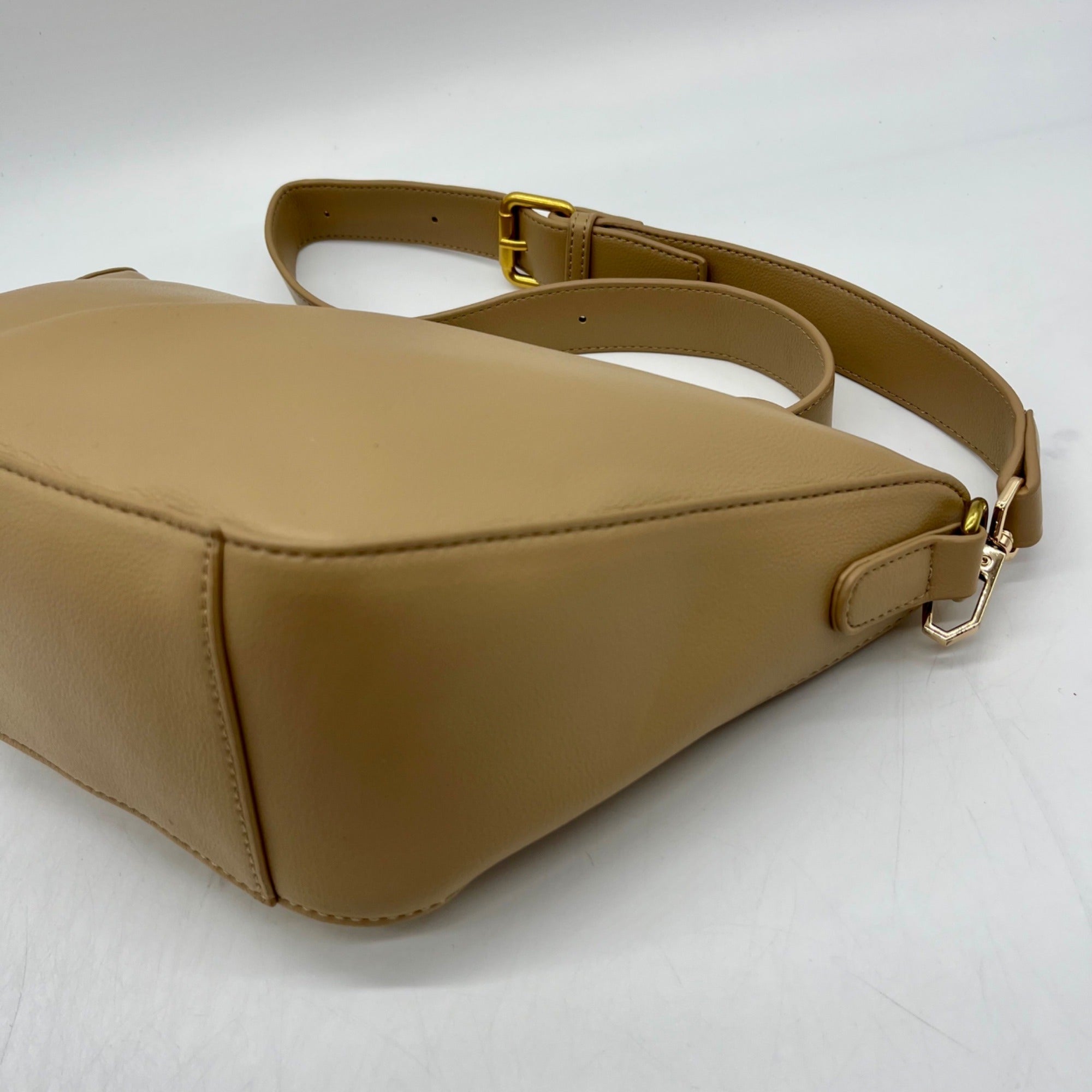 MMS Brown Leather Crossbody Bag