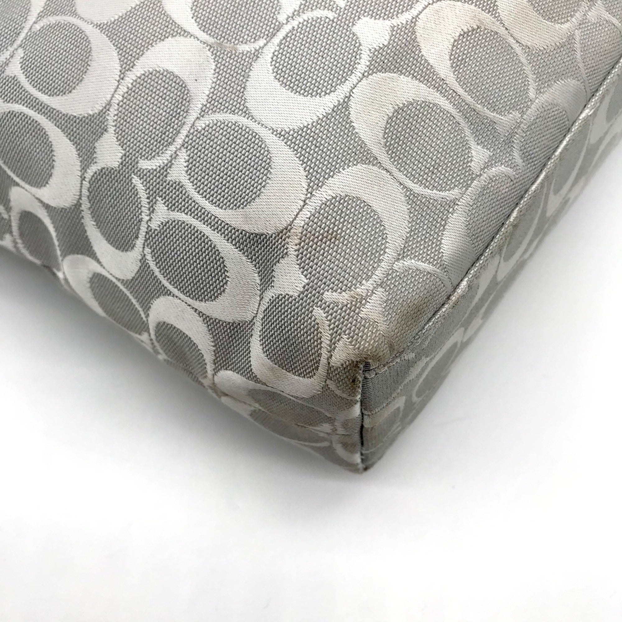 Coach Grey Signature Monogram Jacquard Penelope Lunch Tote F14693