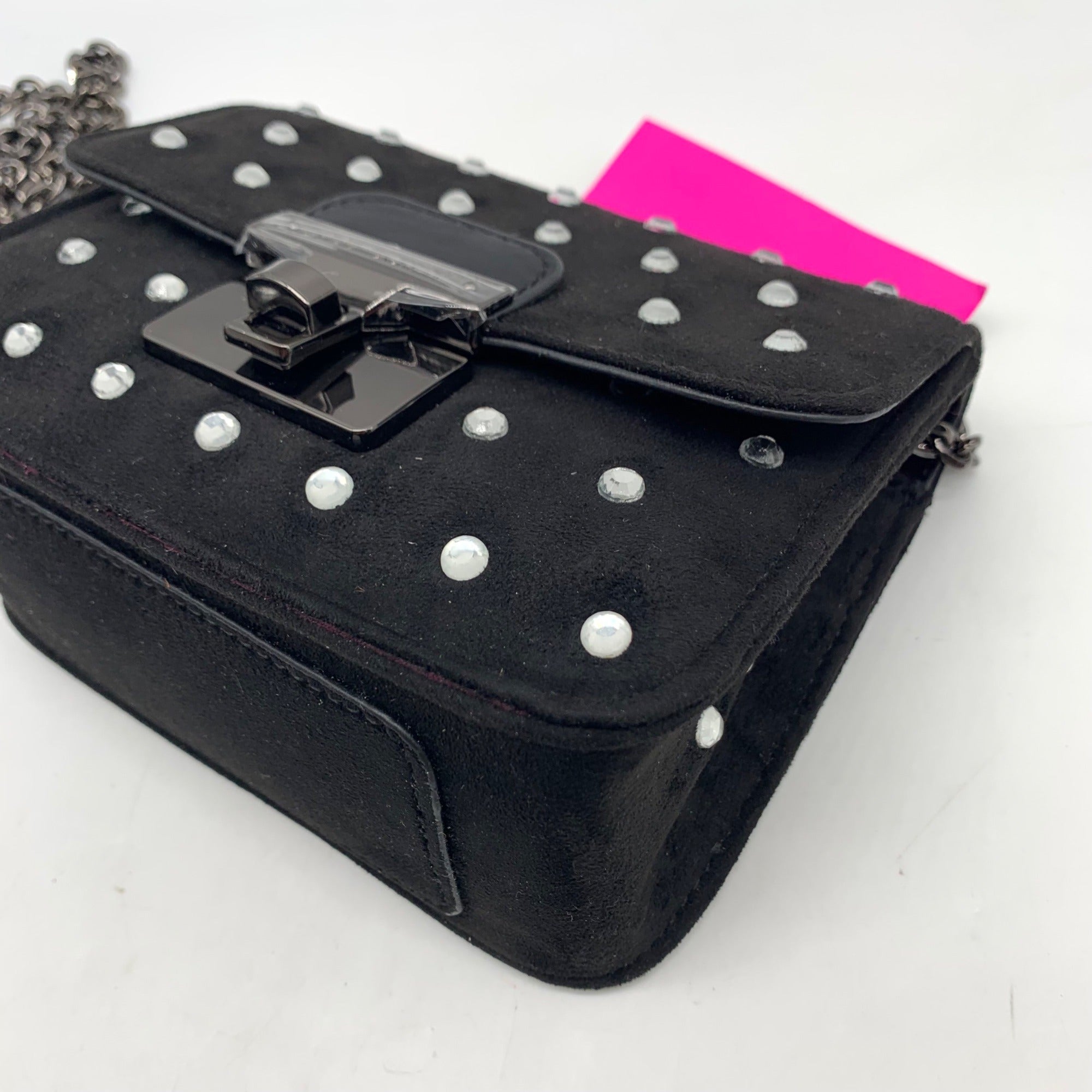 Betsey Johnson Black Razzle Dazzle Crossbody Bag